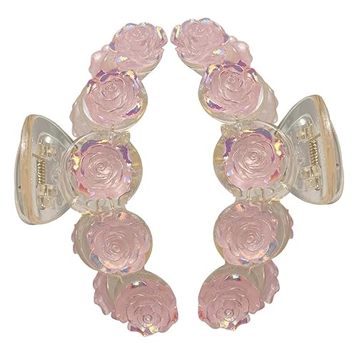 AUTSUPPL 2stücke Blumen-haarklammer Aus Acryl Große Haarklammern Für Dickes Und Langes Haar Blumenklammer Für Damen Dekorative Haarklammern Zum Fixieren Und Stylen von AUTSUPPL