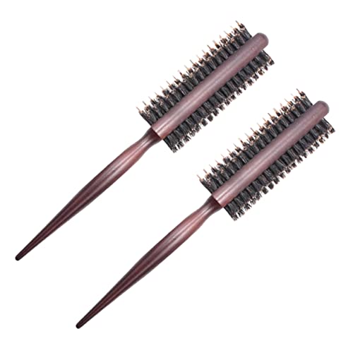 AUTSUPPL 2stücke Friseur Haarkämme Toupierkämme Mit Naturborsten Ergonomischem Holzgriff Für Styling Wellen Und Locken Für Damen Im Salon Hause von AUTSUPPL