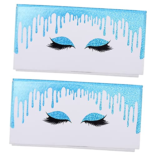 AUTSUPPL 2stücke Kreative Falsche Wimpern Verpackungsboxen Aus Papier Tragbare Aufbewahrungslösung Für Kunstwimpern Elegantes Design Zur Sicheren Aufbewahrung Und Organisation Von von AUTSUPPL