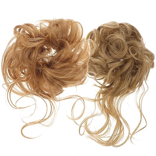 AUTSUPPL 2stücke Messy Bun Haarteil Lockiger Dutt Haarteile Hochsteckfrisur Haarknoten Extensions Mit Haargummi Für Frauen Mädchen Damen von AUTSUPPL