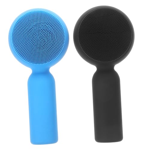 AUTSUPPL 2stücke Silikon Gesichtsreinigungsbürste Doppelseitige Peeling Und Reinigungsbürste Für Sanfte Gesichtsreinigung Und Makeup-entfernung Für Reisen Und Empfindliche Haut von AUTSUPPL