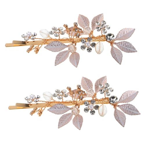 AUTSUPPL 2stücke Vintage Braut Haarklammern Mit Strass Haarschmuck Für Damen Hochzeits Haarnadeln Elegante Haarspangen Für Brautfrisuren Und Besondere Anlässe von AUTSUPPL