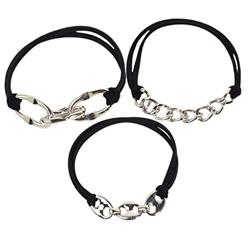 AUTSUPPL 3stücke Haarband Mit Pferdeschwanzhalter Für Frauen Elastische Haarriemen Haarschmuck Für Mädchen Stretch-haargummis Haarbefestigungen Für Verschiedene Anlässe von AUTSUPPL