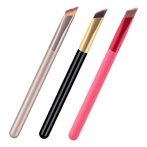 AUTSUPPL 3stücke Teiliges Pinselset Für Augenbrauen Und Make-up Professionelle Schminkpinsel Für Lidschatten Und Blush Für Zuhause Und Beauty-salon Leicht Und Tragbar Für Reisen Farben von AUTSUPPL