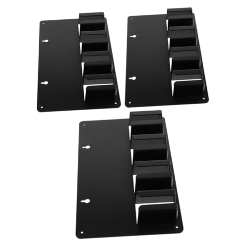 AUTSUPPL 3 Stück Schwarzer Wandhalter für Haarschneider Kompatibles Platzsparendes Haartrimmer-organizer-rack für Friseure und Barbers Langlebiger Haarschneidegerät-ständer mit Schnellem von AUTSUPPL