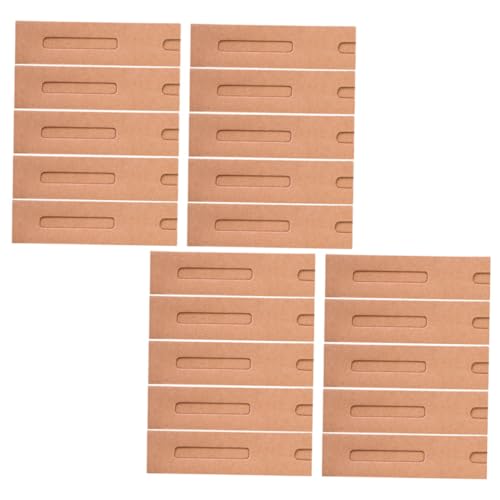 AUTSUPPL 30 Stück Teiliges Kraftpapier Stifthüllen mit Fenster Faltbare Papier Stifteetuis Einfache Papier Stiftbox für Büro Schule und Alltag Nachhaltige Einzelschutzhüllen für von AUTSUPPL