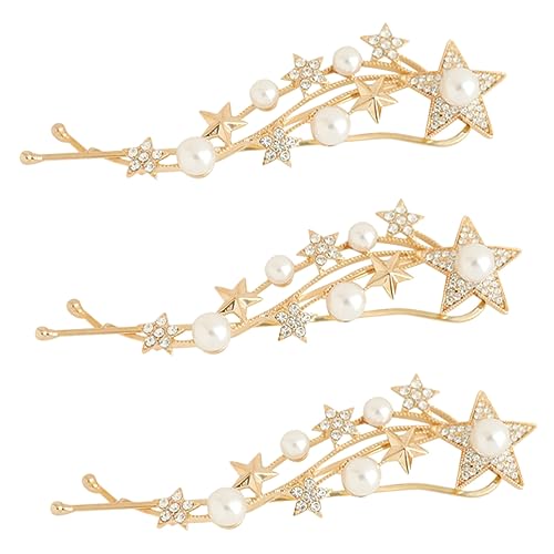AUTSUPPL 3 Haarspangen Mit Strass Bobby-pins Für Damen Hochzeit Geburtstag Schmuck von AUTSUPPL