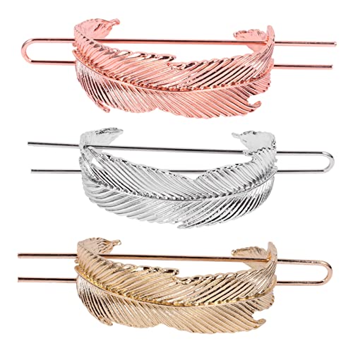AUTSUPPL Retro-haarnadel 3-teiliges Haarknoten-set Aus Metall Haar-accessoires in Blattform Clips Dutthalter für Frauen und Mädchen Lässige und Elegante Veranstaltungen von AUTSUPPL