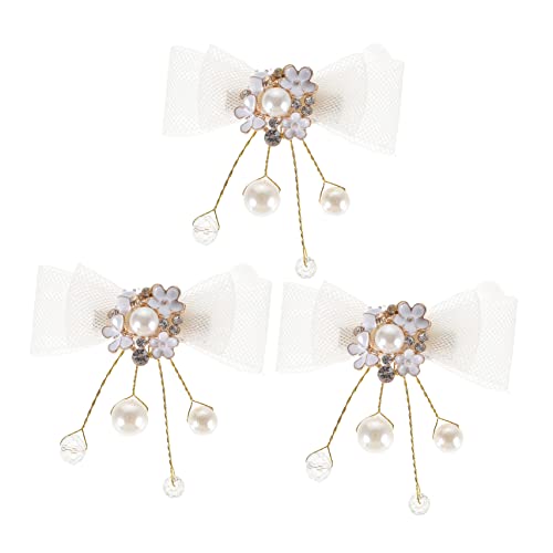 AUTSUPPL 3St Kinderaccessoires Haarschmuck Haarspangen für Kinder Schleife Haarspange kinder haarschmuck hair accessories for Haarspange für Kleinkinder Haarspangen für Blumenmädchen von AUTSUPPL