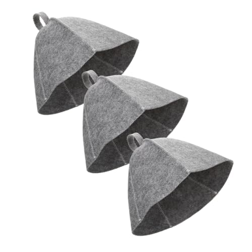 AUTSUPPL 3stücke Dicker Filz-saunahat Für Damen Kopfschutz Für Sauna Und Dampfbad Schützt Haare Vor Hitze Atmungsaktiv Und Komfortabel Für Wellness Und Entspannung von AUTSUPPL