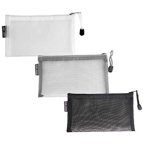 AUTSUPPL Transparente Tasche Organizer Für Handtasche Nylon Kosmetiktasche Durchsichtige Federmäppchen Mit Reißverschluss Stifte-Organizer Für Schüler von AUTSUPPL