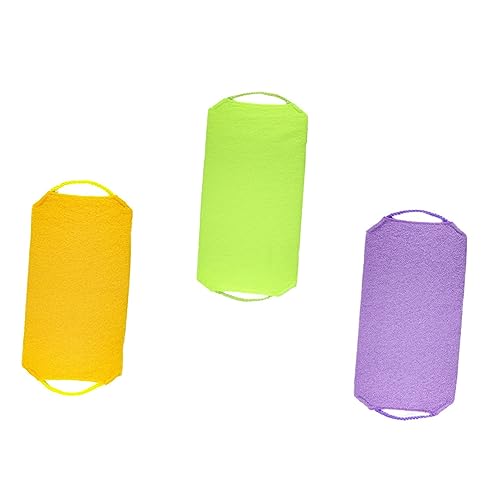 AUTSUPPL 3stücke Teiliges Duschpeeling-handtuch Doppelseitiger Rücken-schrubber Aus Hautfreundlichem Material Für Gründliche Reinigung Und Sanftes Peeling Für Entspannendes von AUTSUPPL