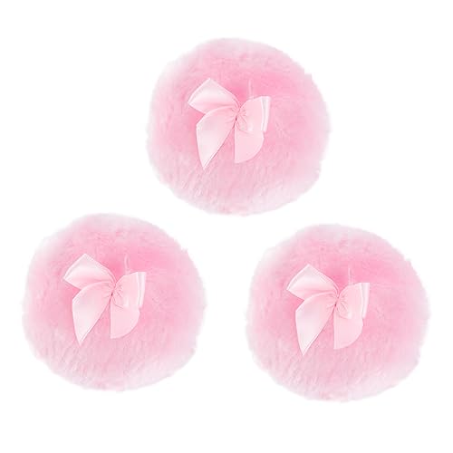 AUTSUPPL 3stück Talkumpuder Puderquaste Für Langes Haar Und Runde Haare Geeignet Für Junge Mädchen Kleinkinder Und Körper Einfach Zu Bedienen Und Sicher Für Zarte Haut von AUTSUPPL