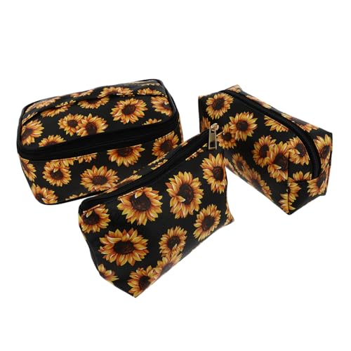 AUTSUPPL 3stücke Teiliges Kosmetiktaschen Damen Große Kapazität Langlebige Und Leicht Zu Reinigende Kulturtaschen Mit Reißverschluss Für Reisen Und Make-up-Organisation von AUTSUPPL