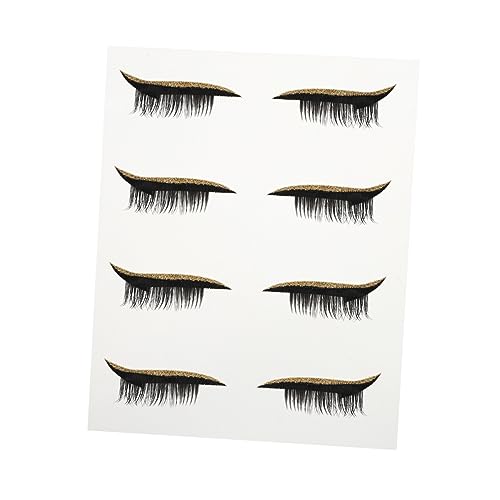 AUTSUPPL 4 Paar Wasserfester Eyeliner-aufkleber Selbstklebendes Lidstrich-klebeband Glänzende Augenlid-strips Für Make-up von AUTSUPPL