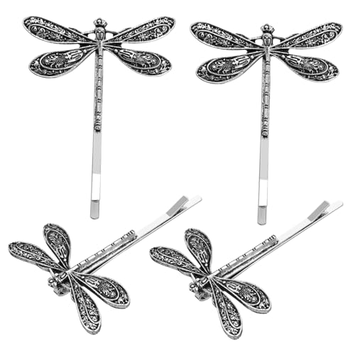 AUTSUPPL 4 Stück Libellenhaarspangen Haar-accessoire Aus Metalllegierung Libellenform Für Mädchen Hochzeit Und Party von AUTSUPPL