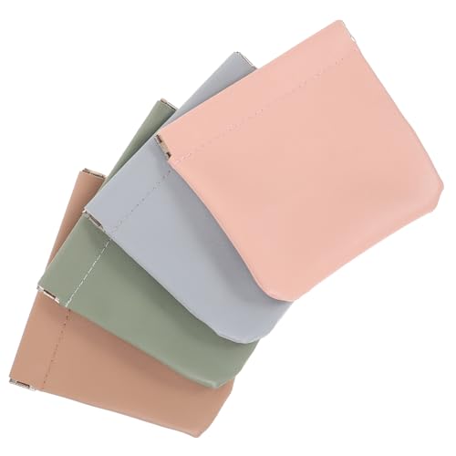 AUTSUPPL 4stücke Teiliges Kosmetiktaschen Für Damen Multifunktionale Tragbare Make-up Beutel Wassergrasgrün Für Reisen Gym Und Alltag Aus Langlebigem Pu-Material von AUTSUPPL