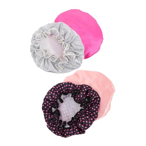 AUTSUPPL 4stücke Multifunktionale Schlafhaube Für Damen Duschhaube Aus Weichem Peva Geeignet Für Nacht Und Badnutzung Schützt Frisuren Und Hält Haare Ordentlich von AUTSUPPL
