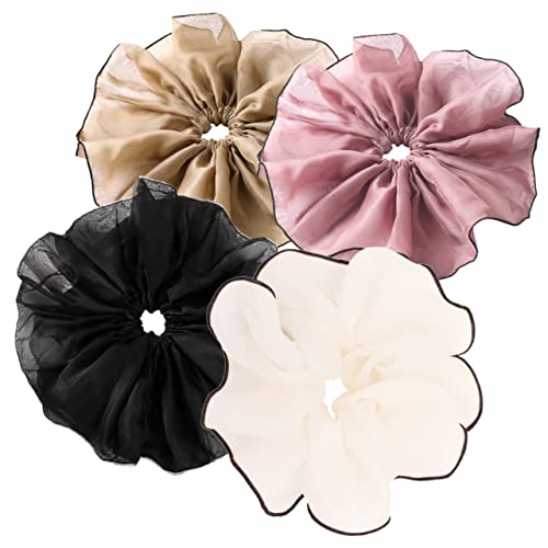 AUTSUPPL 4stücke Teiliges Elastische Haargummis Für Damen Große Haarsträhnen-bänder Und Haarstyling-accessoires Für Jeden Anlass von AUTSUPPL