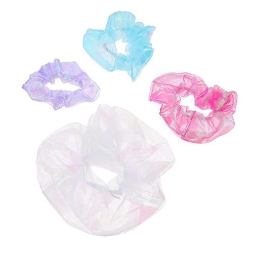 AUTSUPPL 4stücke Pack Elastische Haar Bänder Aus Organza Scrunchies Seile Für Frauen Alltagstauglicher Haarschmuck Für Langes Und Kurzes Haar Passend Für Einkaufs Und von AUTSUPPL