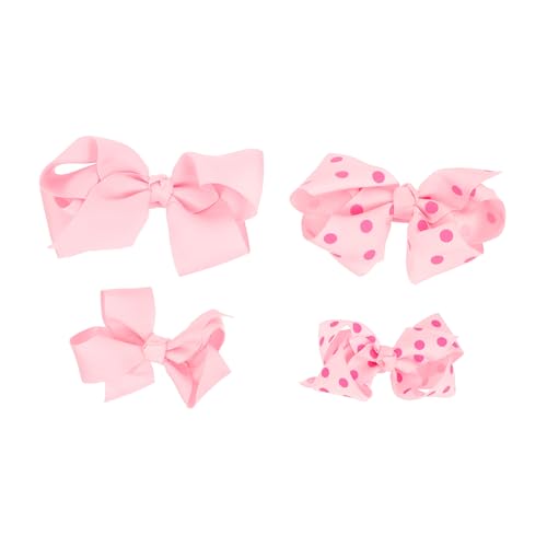 AUTSUPPL 4 Stück Haarspangen Mit Schleife Kinder Haarschmuck Einfach Zu Befestigen Leicht Und Bequem von AUTSUPPL