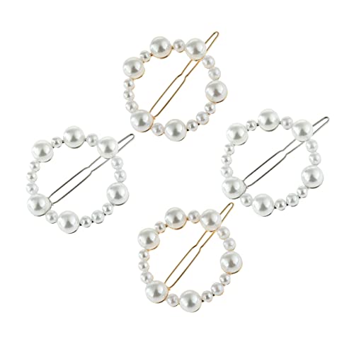 AUTSUPPL 4er Satz Perlen-haarspangen Schmuck Für Hochzeit Und Party Haarnadeln Für Frauen Und Mädchen Haarschmuck Für Verschiedene Anlässe von AUTSUPPL