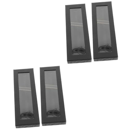 AUTSUPPL 4 Stück Schwarzes Stiftetui Stiftboxen Leere Stiftvitrine Leerer Stift Organizer Stiftetui Organizer Tragbarer Stift Organizer Gel Stiftetui Stiftetuis Für Erwachsene von AUTSUPPL