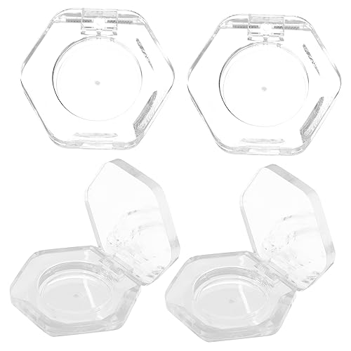 AUTSUPPL 4stücke Leere Lidschatten-pfannen Transparente Sechseckige Wiederverwendbare Kosmetikbehälter Für Lippenbalsam Und Make-up Für Reisen Und Aufbewahrung AUTSUPPL 4stücke Leere Lidschatten-pfannen Transparente Sechseckige Wiederverwendbare Kosmetikbehälter Für Lippenbalsam Und Make-up Für Reisen Und Aufbewahrung von AUTSUPPL