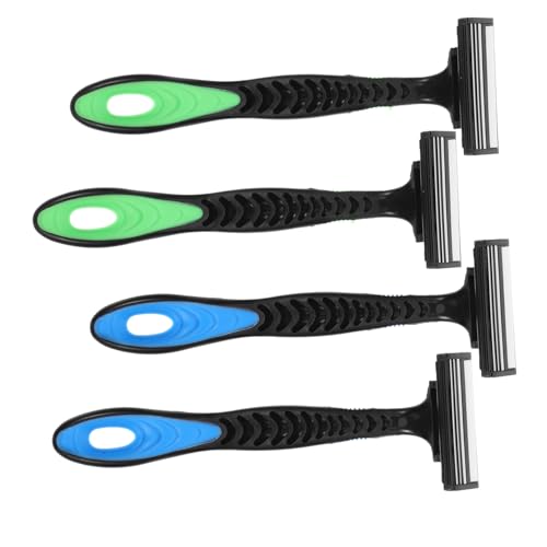 AUTSUPPL 4 Stück Teiliges Herren Rasiererset Lagiger Mobiler Rasierer Sanfte Haarentfernung für Gesicht und Körper Leicht Hautschonend für Empfindliche Haut und Reisen von AUTSUPPL