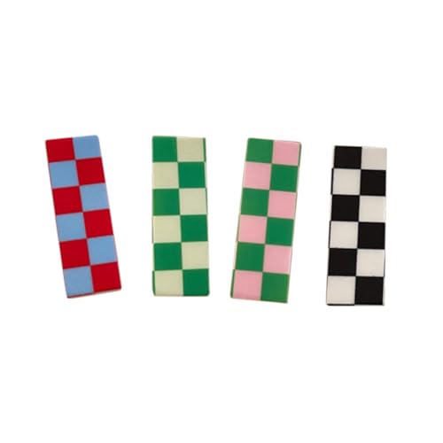 AUTSUPPL 4 Stück Teiliges Wellen haarklammer Kariertem Muster Leichte Langlebige Haarspangen für Frauen Modische Haarschmuck accessoires Geeignet für Alltag Party Hochzeit Zufällige Farbe von AUTSUPPL