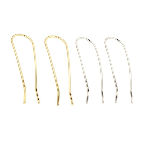 AUTSUPPL 4 Stück U-förmige Haarnadeln Aus Legierung Damen-kopfschmuck Einfache Haarspangen Langlebig Und Angenehm Zu Tragen von AUTSUPPL