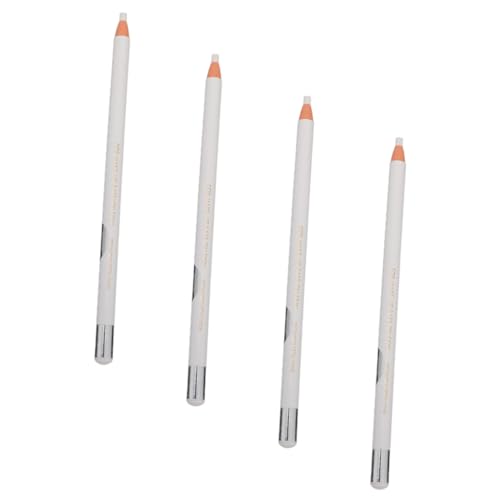 AUTSUPPL 4 Stück Weißer Augenbrauen stift eyebrow pen pro make up pen augenmakeup Make-up-Eyeliner-Tool abziehbarer Augenbrauenstift kosmetischer Eyeliner Augen-Make-up-Accessoire Ozokerit von AUTSUPPL