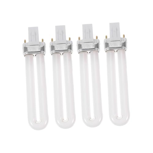 AUTSUPPL 4 Stücke Uv Nagellampe Ersatzröhre Kompakte Nail Polish Light Tube für Maniküre und Gel Nagellack Leicht und Einfach zu Wechseln Geeignet für Nagellampen mit U-förmigem Design von AUTSUPPL