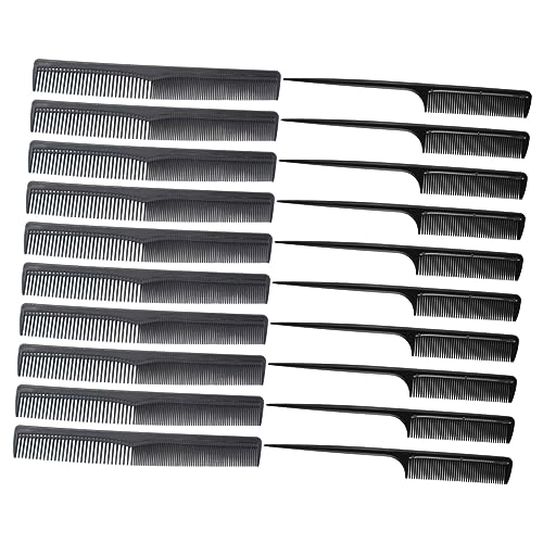 AUTSUPPL 40stücke Haarschneidekämme Antistatische Kämme Haarscherkämm Haarschnittzubehör Für Männer Und Frauen Schwarz von AUTSUPPL