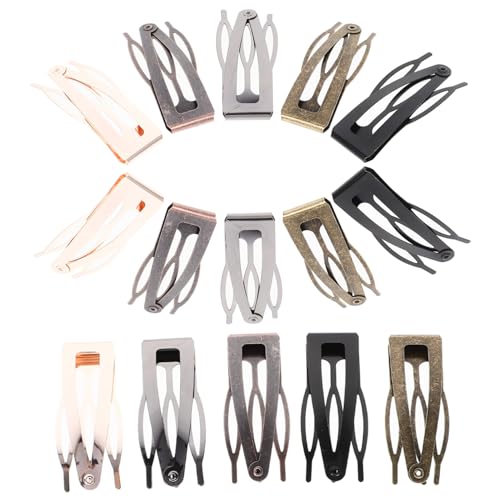AUTSUPPL 40 Stück Teiliges Metall Snap Haarspangen für Frauen und Mädchen Langlebige Stabile Haarklammern in Schwarz Roségold Gunmetal für Modische Frisuren und Festen Sitz AUTSUPPL 40 Stück Teiliges Metall Snap Haarspangen für Frauen und Mädchen Langlebige Stabile Haarklammern in Schwarz Roségold Gunmetal für Modische Frisuren und Festen Sitz von AUTSUPPL