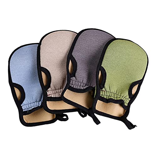 AUTSUPPL 4stücke Duschhandschuh Rücken Badehandschuhe Peeling-handtuch Körpermassage Handtuch Bad-zubehör Waschbar Innenmaterial Individuelles Design Seil Aufgehängt von AUTSUPPL