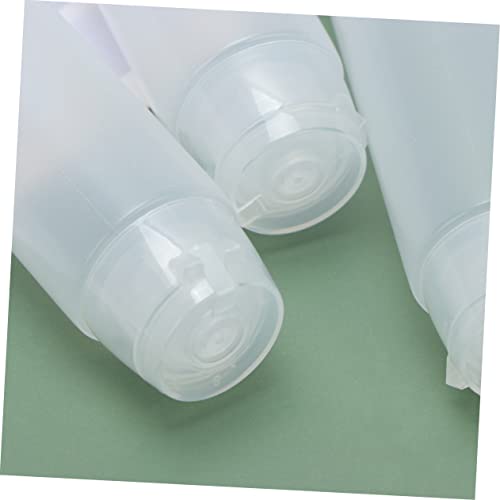 AUTSUPPL 4stücke Leere Weiße Kunststoff Squeeze-flaschen Für Kosmetik Nachfüllbare Behälter Für Duschgel Shampoo Lotion Und Handcreme Tragbar Für Reisen Und Zuhause von AUTSUPPL