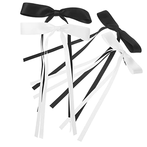 AUTSUPPL 4stücke Schleifen Haarspangen Für Damen Metallklammer Haarnadel Spitze Haarschmuck Große Schleifen Haarspangen Für Teenager-mädchen Geburtstag Hochzeit Accessoire von AUTSUPPL