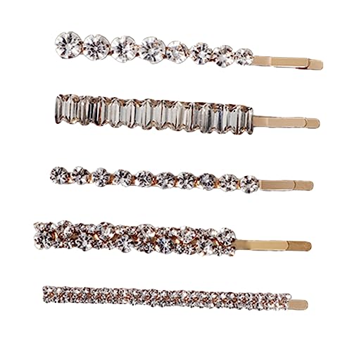 AUTSUPPL 5 Stück Glitzer Haarnadeln Haarspangen Für Damen Glitter Haar Zubehör Eleganter Haarschmuck Für Hochzeiten Und Partys Goldfarben Funkelnd Vielseitig Einsetzbar von AUTSUPPL