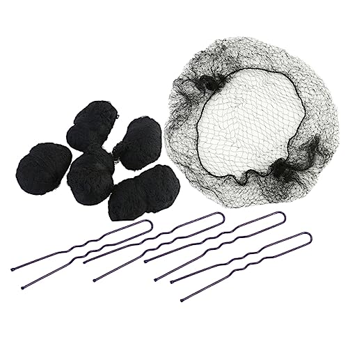 AUTSUPPL Haarnetze Aus Nylon Elastisches Netz 50 Stück Für Damen Und Mädchen Dutt-abdeckung Unsichtbar Und Bequem Schwarz 50 Cm 6 Cm U-haarnadeln von AUTSUPPL