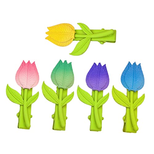 AUTSUPPL Blumen-haarspange 5-teiliges Set Haarspangen Modische Haarspangen Für Frauen Und Mädchen Stilvolles Haar-accessoire von AUTSUPPL