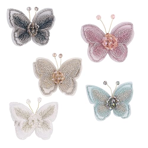 AUTSUPPL 5st Kopfschmuck Funkelnde Haarspangen Haarschmuck Für Mädchen Haarklammern Für Frauen Haarschmuck Für Die Brautjungfer Glitzer-haarschleifen Haarschmuck Für Damen Haarklemme von AUTSUPPL