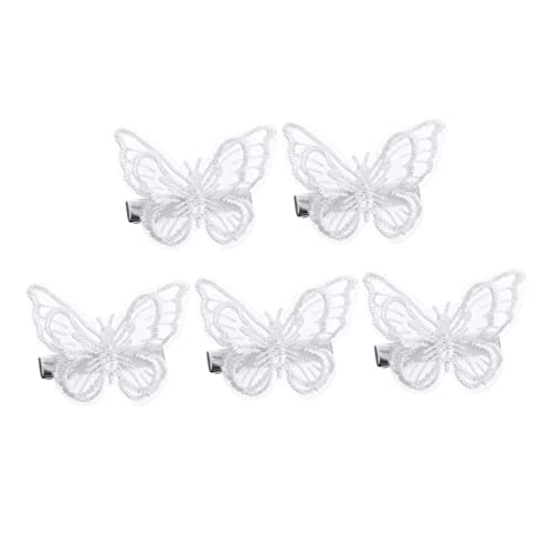 AUTSUPPL 5stücke Schmetterlinge Haarspangen Mit Spitzenstickerei Für Frauen Und Mädchen Haarschmuck Für Verschiedene Frisuren Und Anlässe von AUTSUPPL