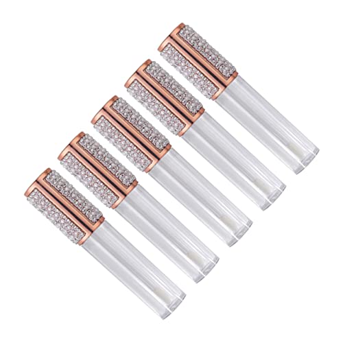 AUTSUPPL 5stücke Wiederverwendbare Runde Lip Gloss Tuben Leere Lippenbalsam-behälter Für Lippenpflege Kosmetische Anwendungen Kompakt Und Reisefreundlich von AUTSUPPL