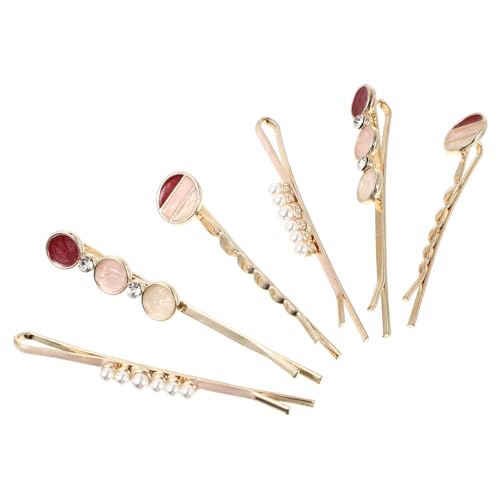 AUTSUPPL 6 Stück Teiliges Herzförmige Metall haarspangen mit Strassbesatz Stylishe Haarklammern für Damen Vielseitig für Alltag Party Hochzeit als Mädchenhaar Schmuck und Haarschmuck von AUTSUPPL