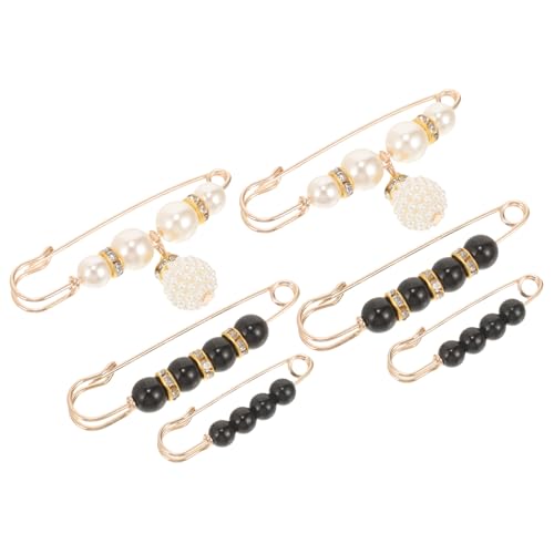 AUTSUPPL 6 Stück Teiliges Taillen hosenstraffer mit Künstlichen Perlen Dekorative Brosche zur Bundstraffung für Damen Eleganter Hüftgürtel clip für Jeans Hosen Röcke Verstellbarer von AUTSUPPL