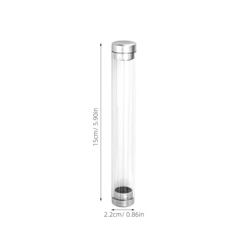 AUTSUPPL 6 Stück Transparente Acryl Stiftdosen Stiftaufbewahrung Klar Stifthalter für Kugelschreiber Bleistifte Pinsel als Geschenk Displaybox von AUTSUPPL