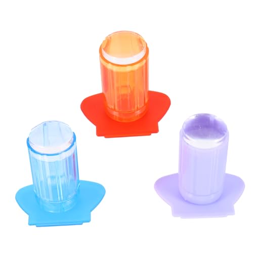 AUTSUPPL 6-teiliges Transparentes Nagelstempel Satz Mit Nailart-stempel Und Schaber Diy-maniküre-werkzeug von AUTSUPPL