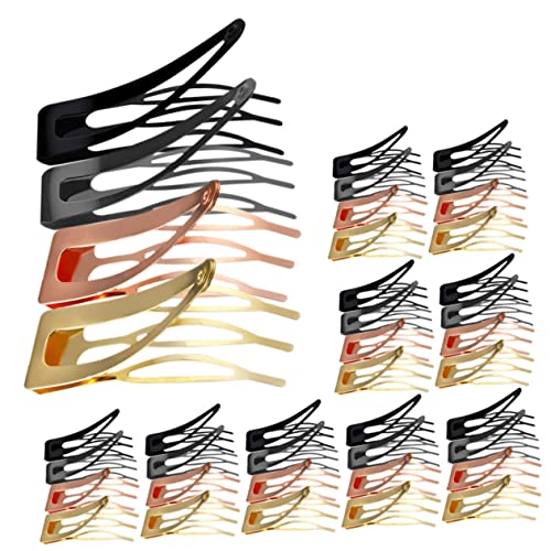AUTSUPPL 60stücke Metall Snap Haar Clips Hautfreundliche Haarschmuck Für Mädchen Und Frauen Für Feste Geburtstage Und Täglichen Gebrauch Gunmetal Kc Und Roségold von AUTSUPPL