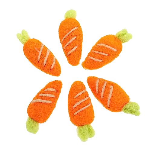 AUTSUPPL 6stücke Haarschmuck Karotten Haarspangen Für Junge Mädchen Handgemachte Accessoires Für Partys Und Alltägliche Nutzung Leicht Und Robust Aus Filz Gefertigt von AUTSUPPL